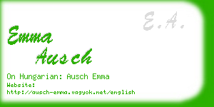 emma ausch business card